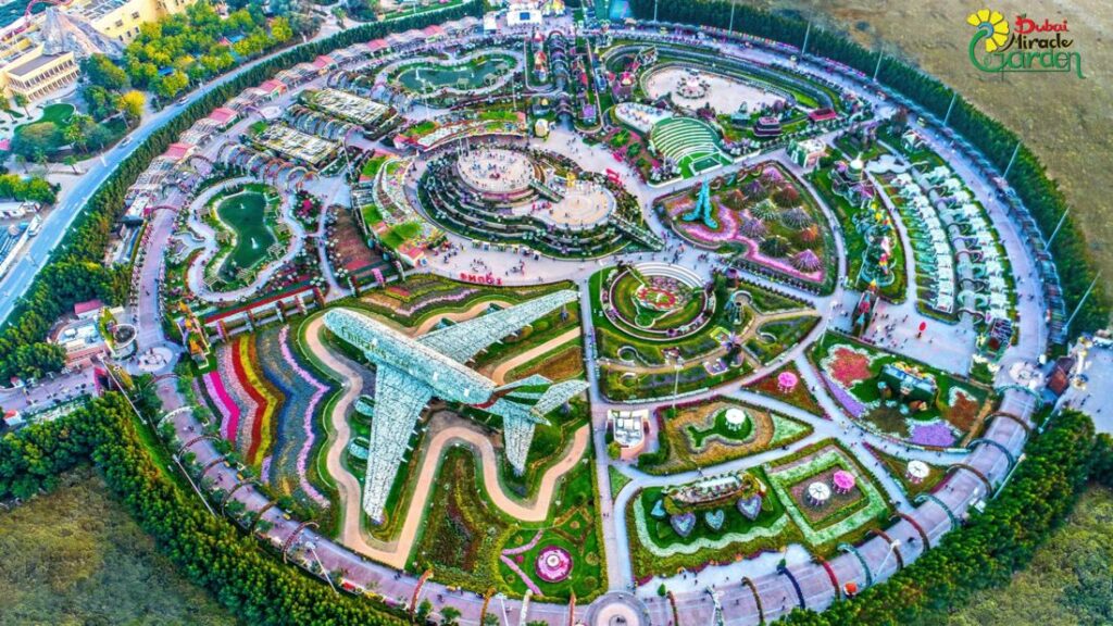 dubai-miracle-garden-aerial-view